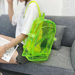 Fluorescent and Transparent Jelly Backpack