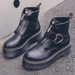 Stella Heart Buckle Boots